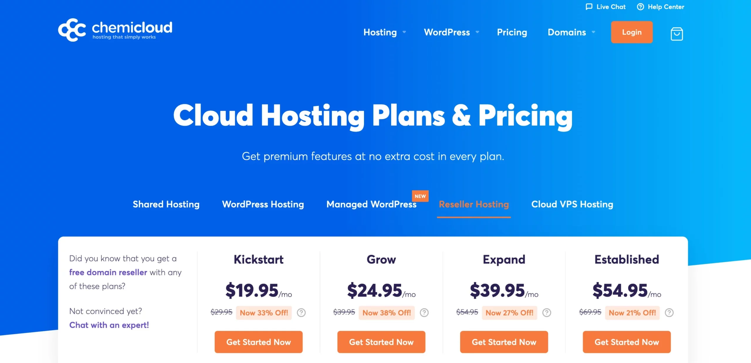 ChemiCloud - Reseller Hosting