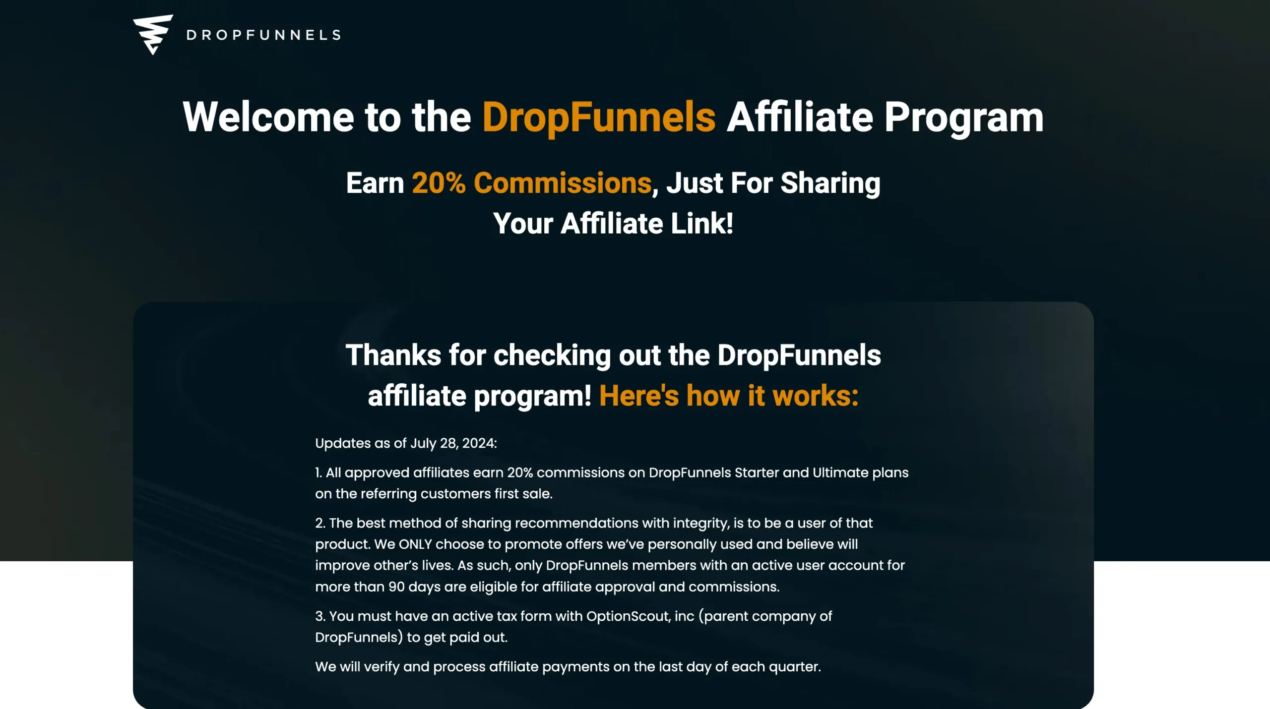 DropFunnels Affiliate Program