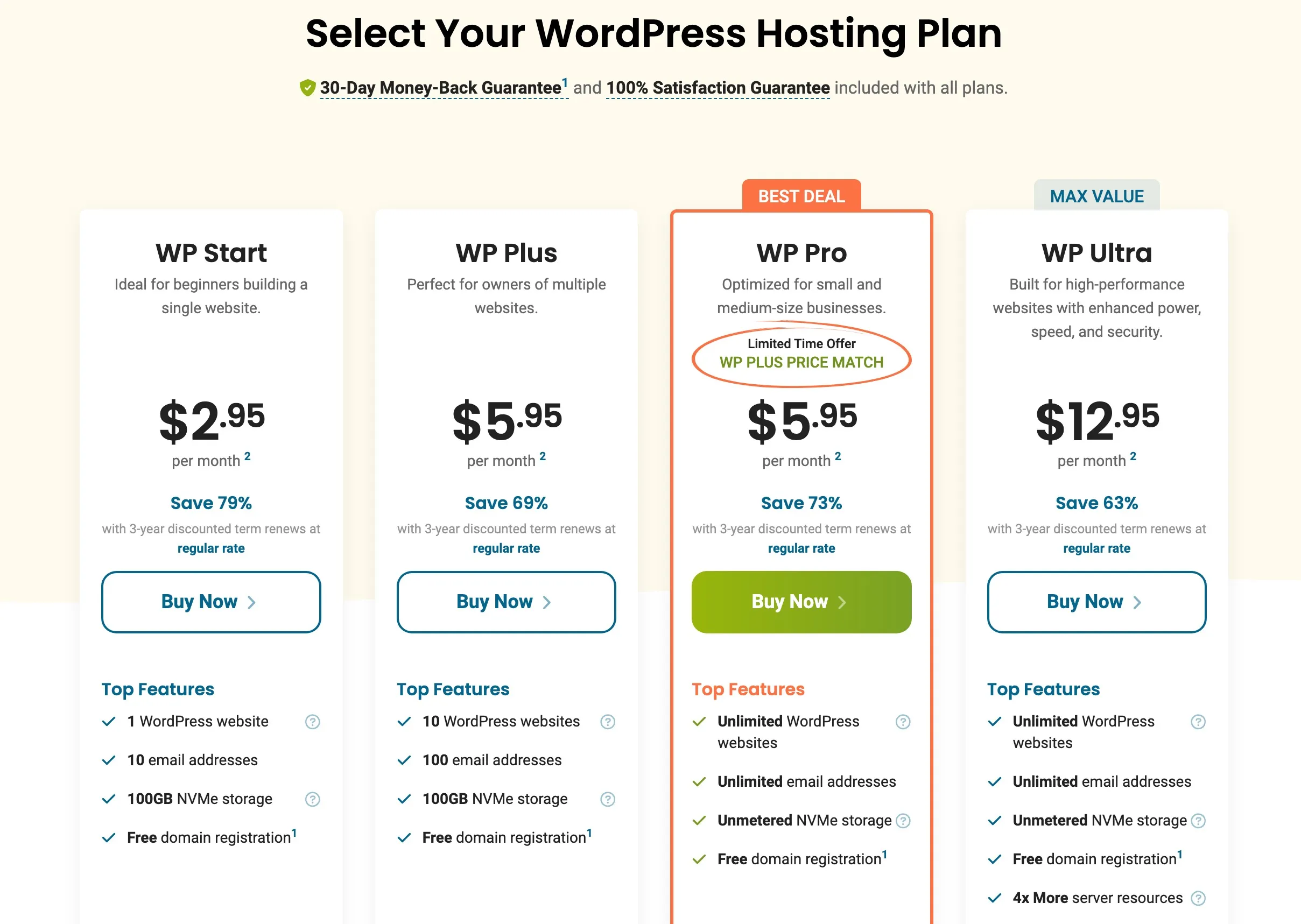 Hostpapa - Pricing