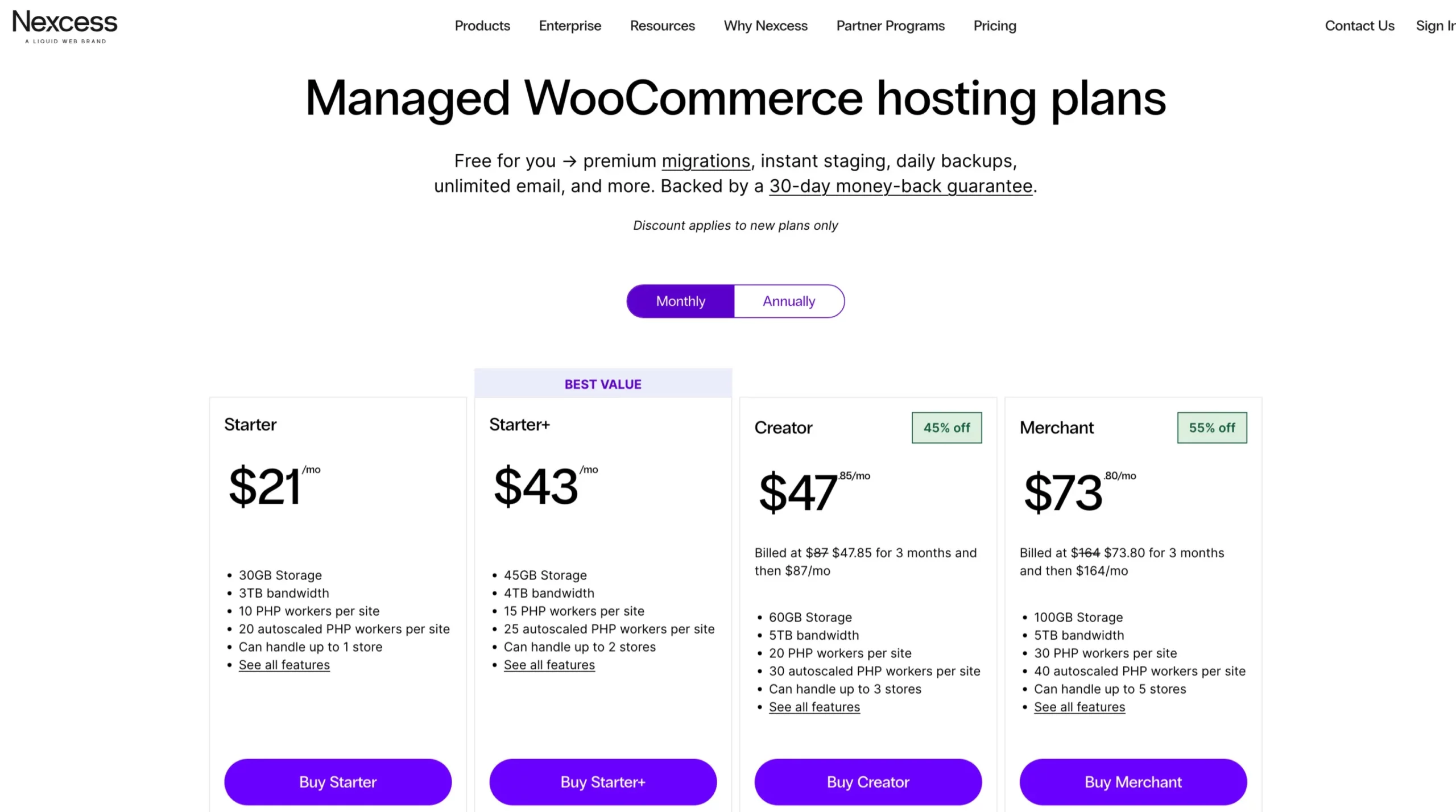 Managed WooCommerce hosting plans