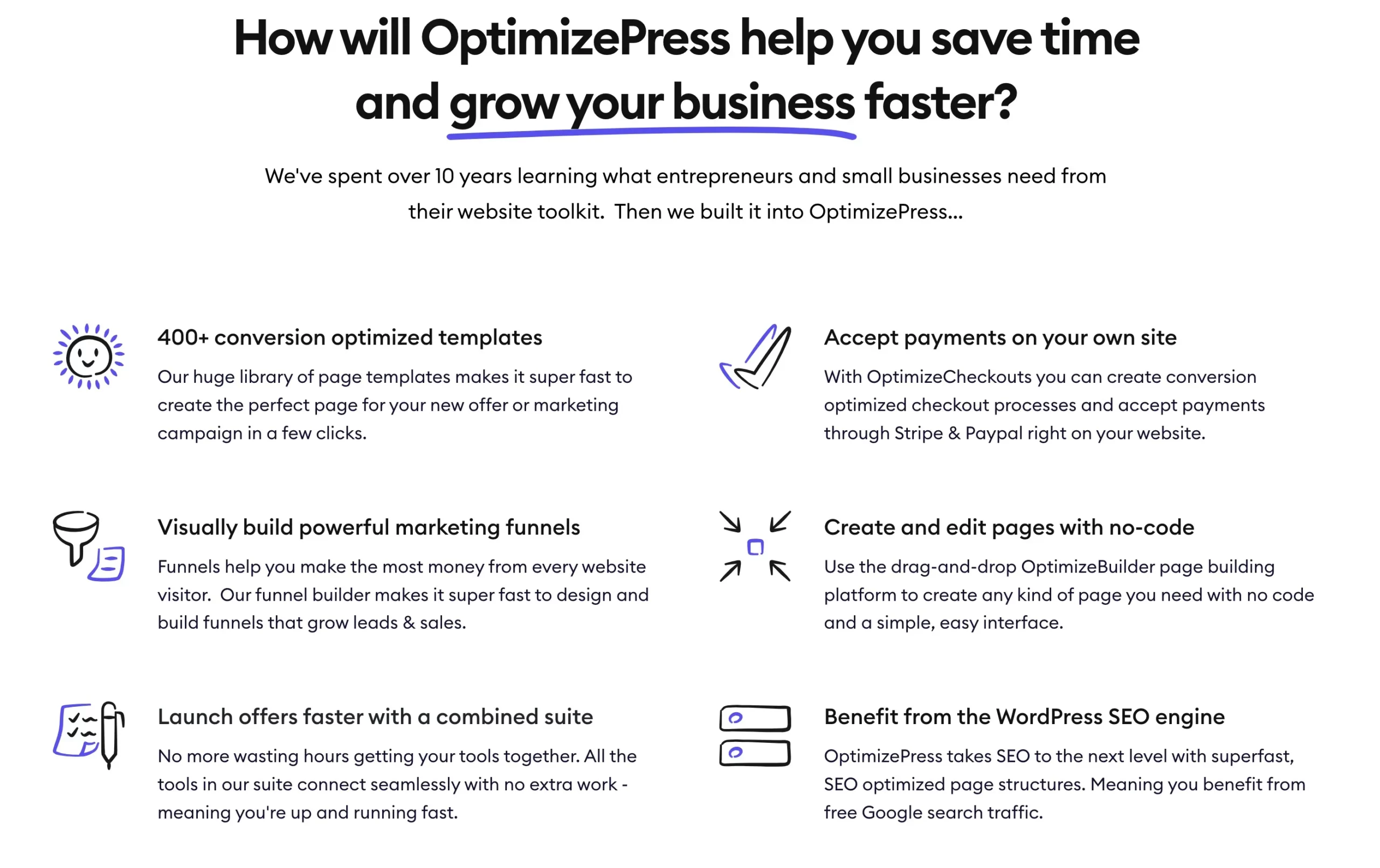 OptimizerPress Key Features