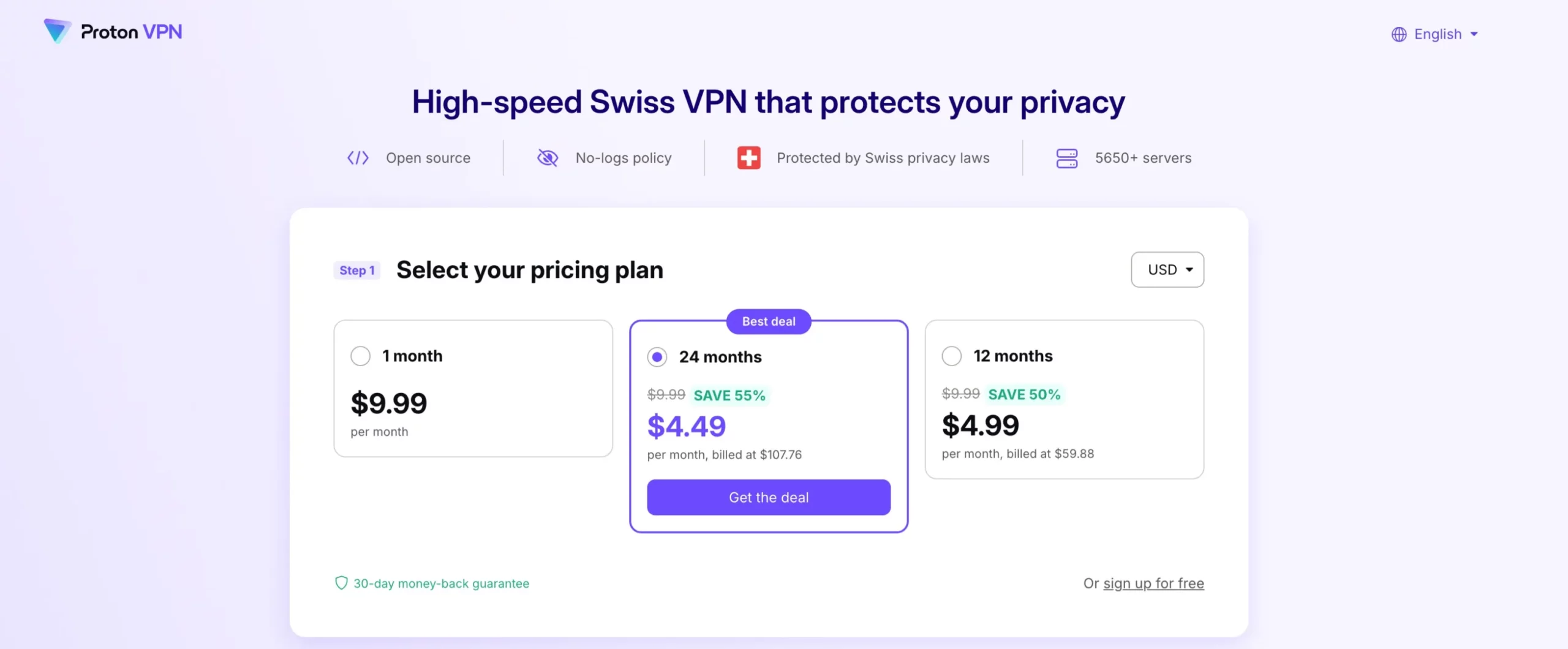 ProtonVPN Review- Price Plan