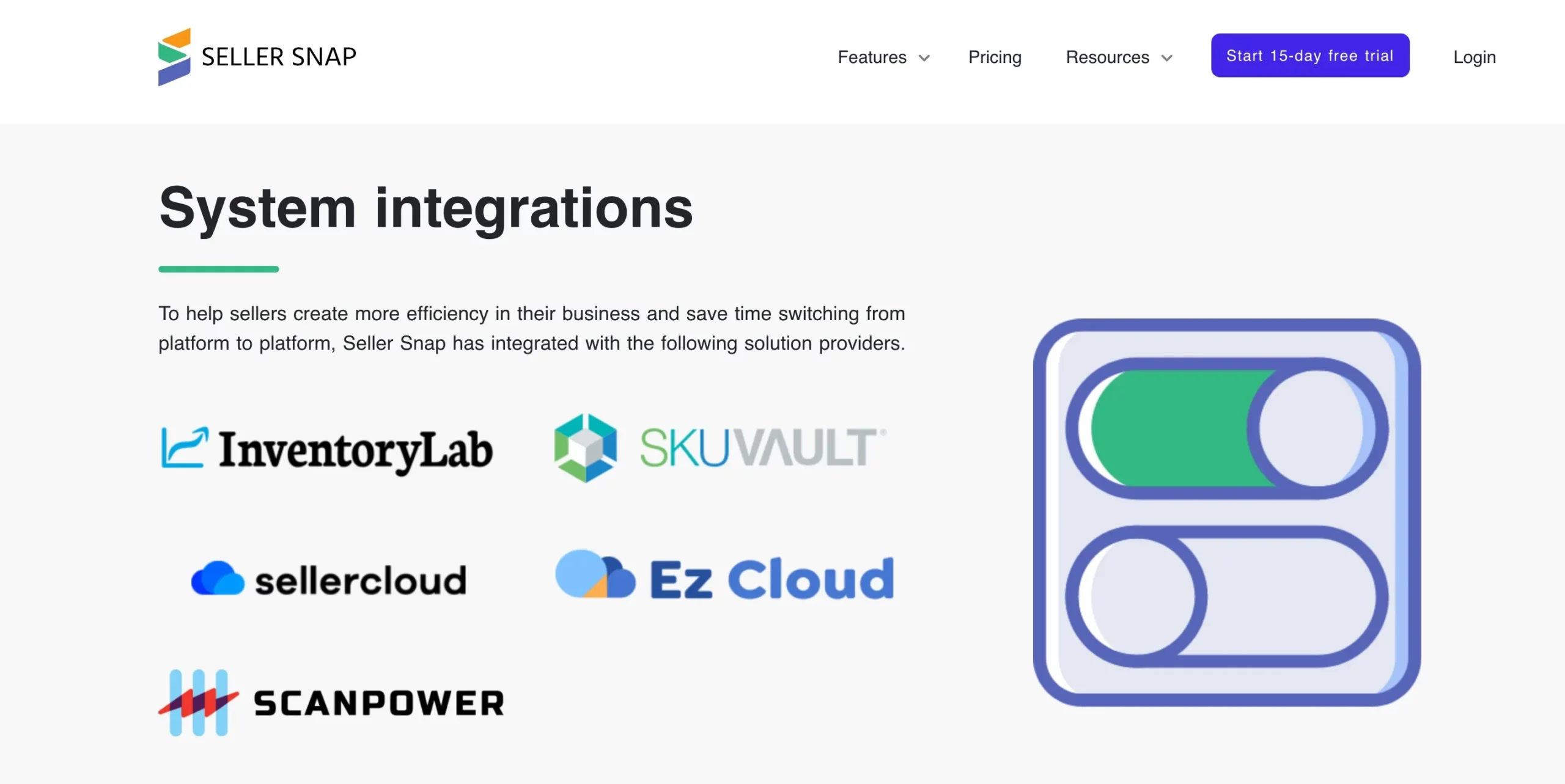 Seller Snap Integrations