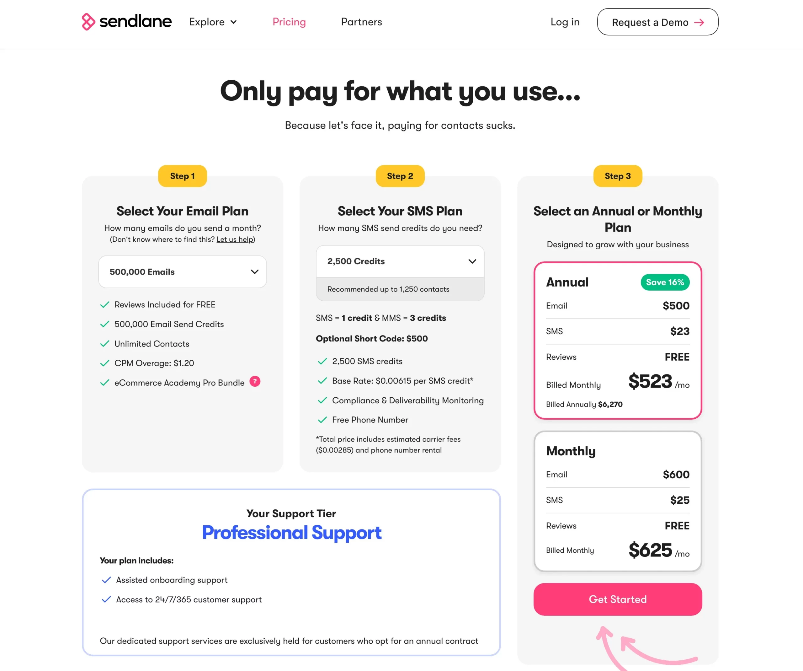 Sendlane Pricing Options