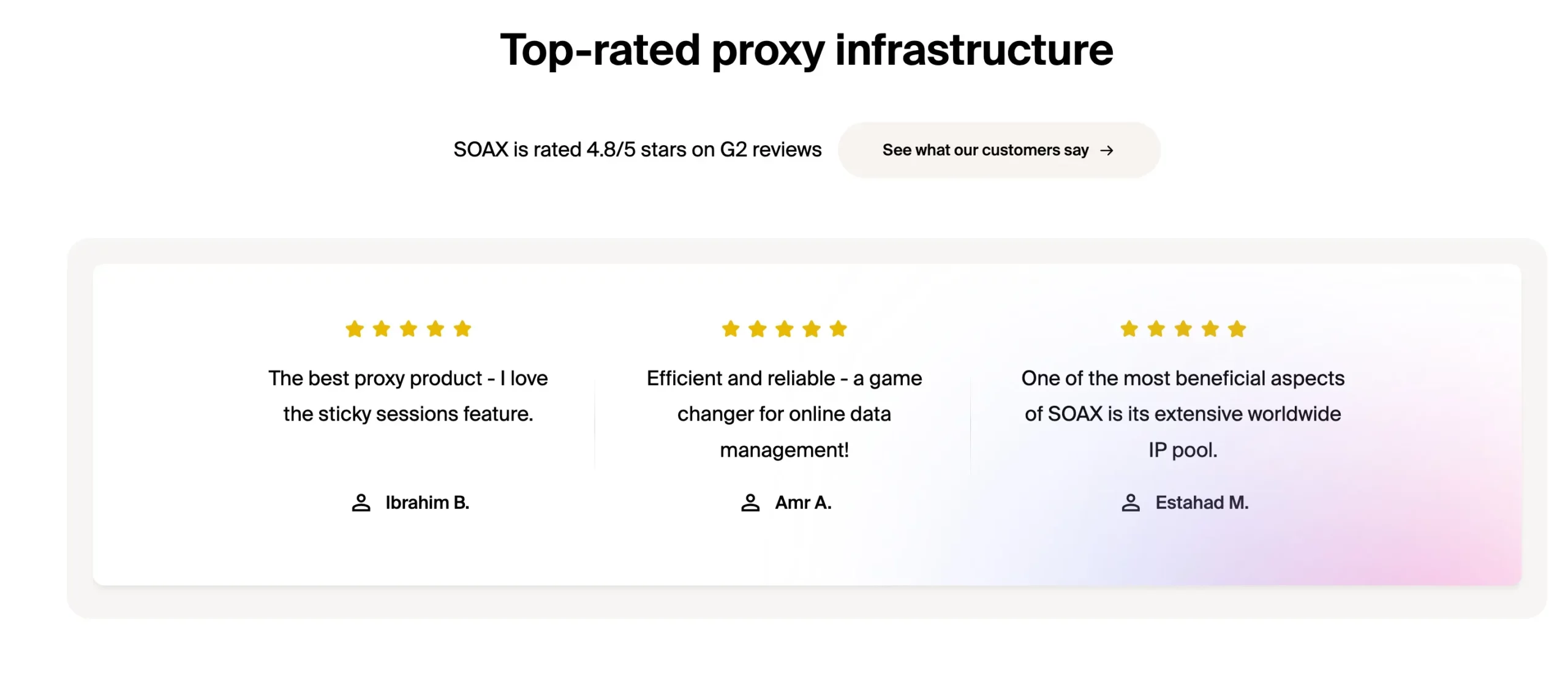 Soax Proxies Testimonials 