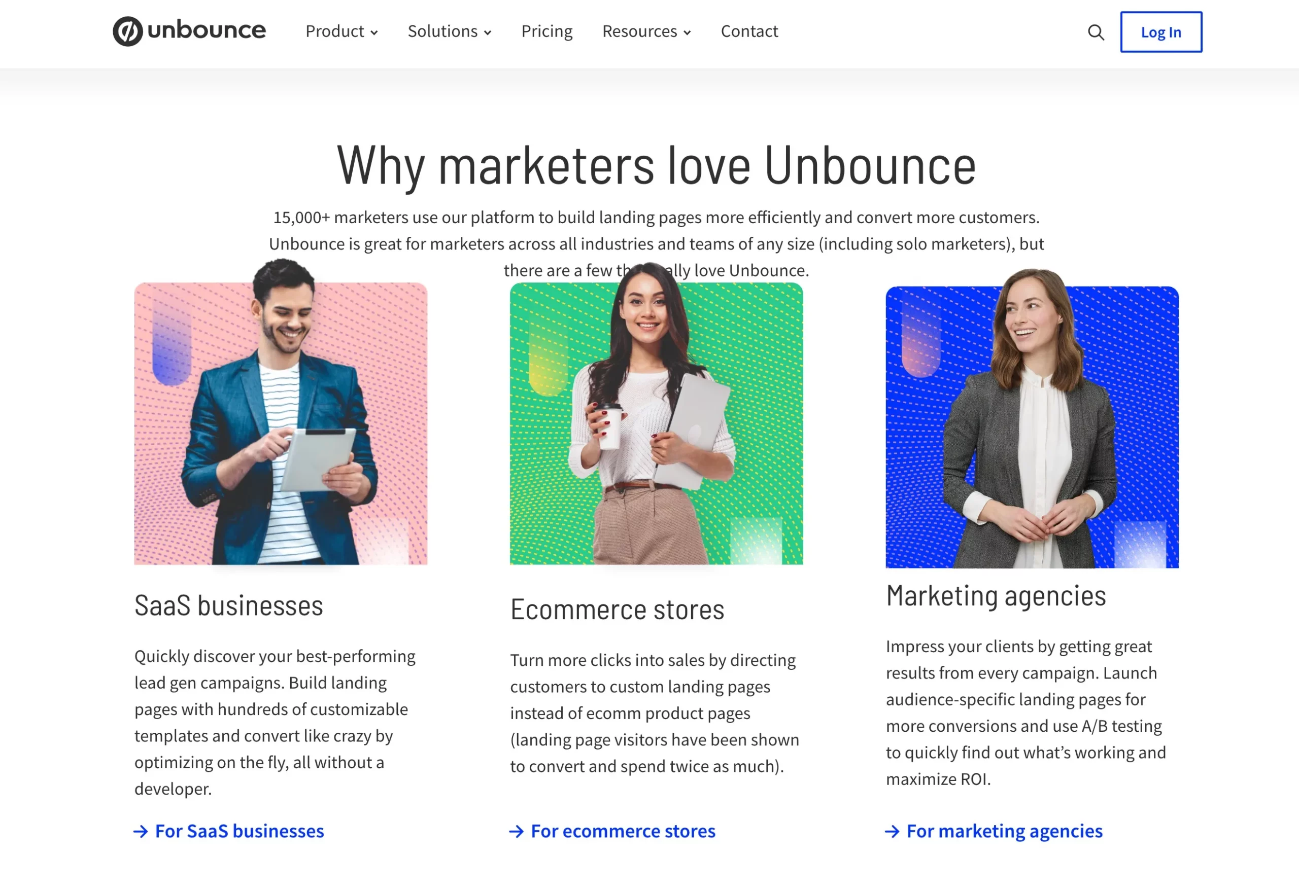 Why marketers love Unbounce?