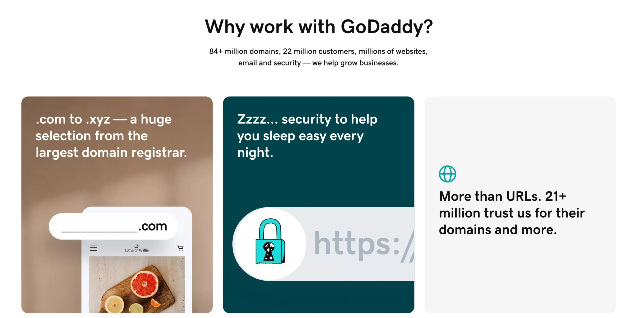 Why work with GoDaddy?