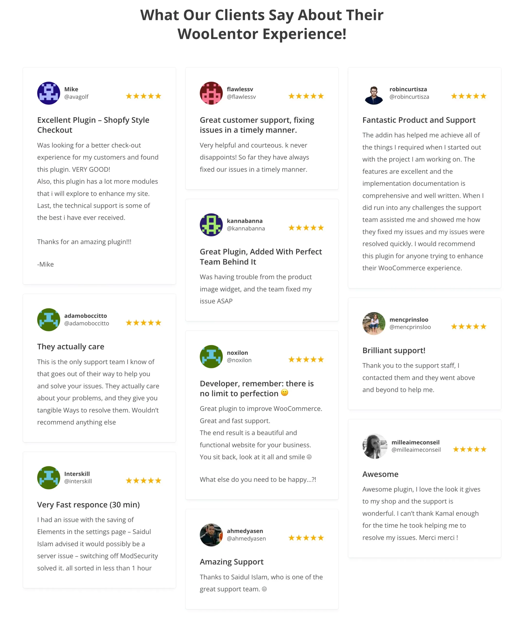 Woolentor Pro Testimonials & Reviews From Customers