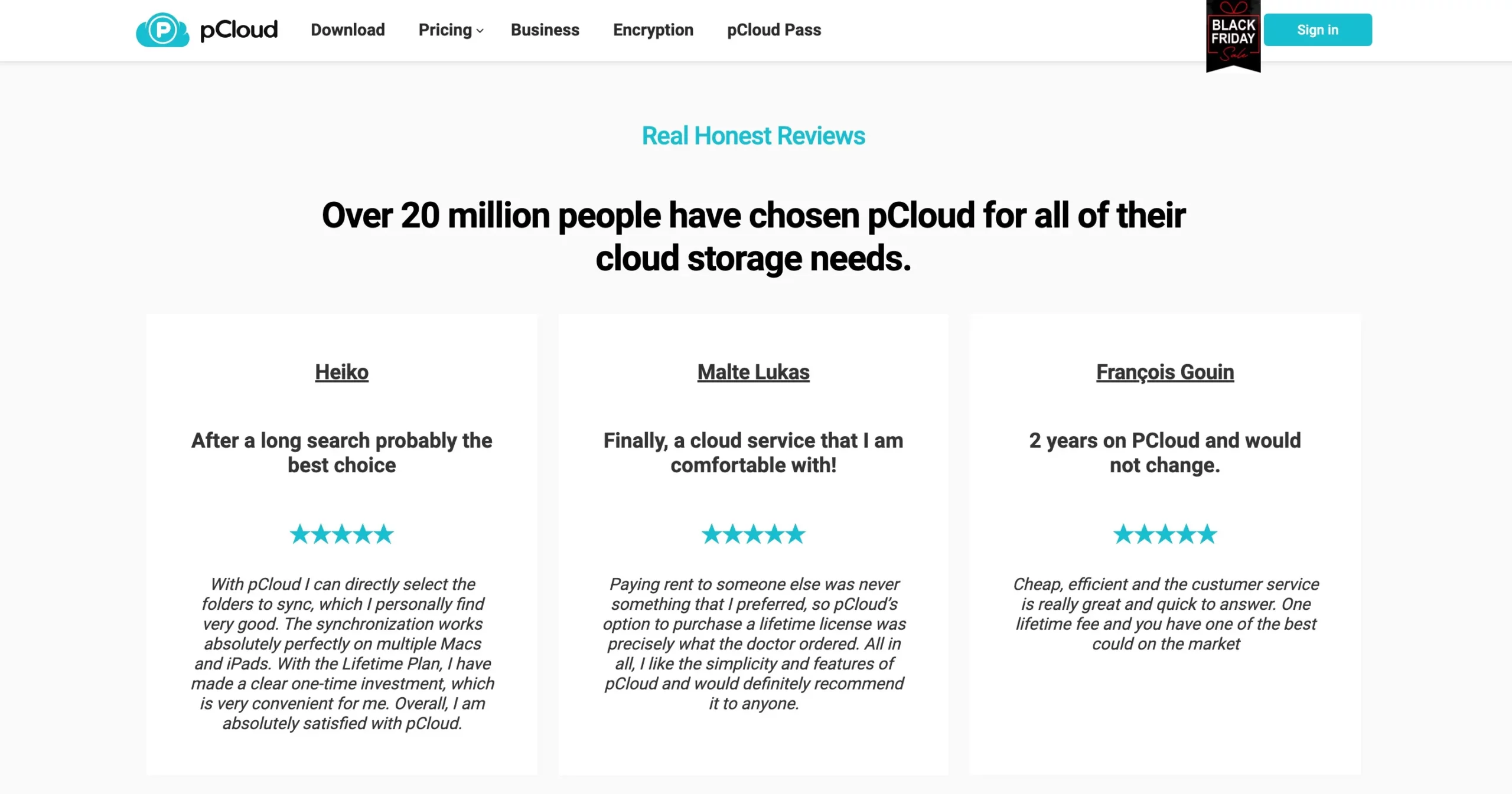 pCloud - Reviews