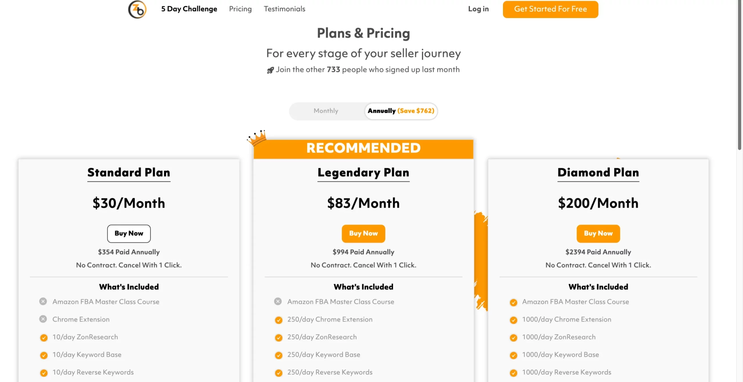 ZonBase Annual Pricing