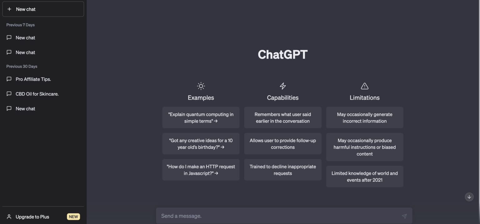 ChatGPT chatbot