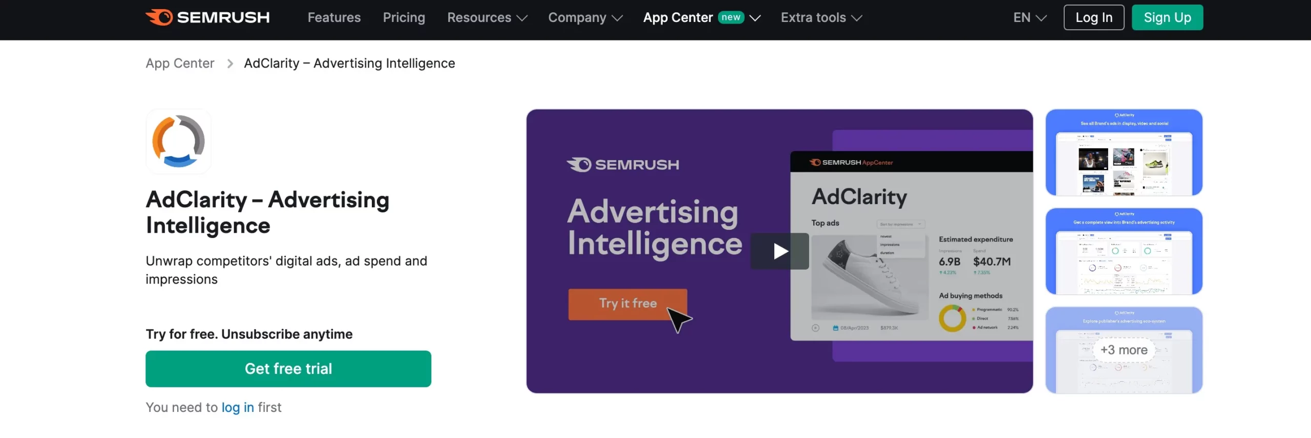AdClarity By SemRush Apps Review