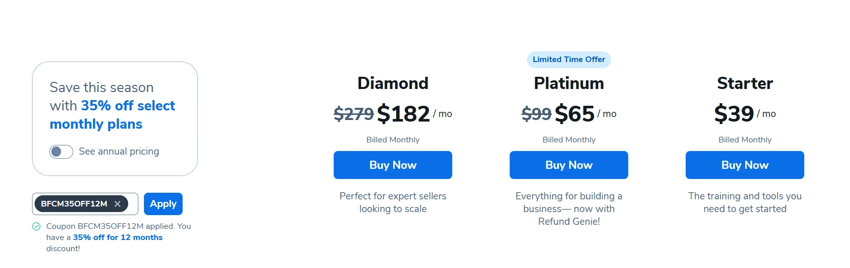 Helium 10 Pricing Overview