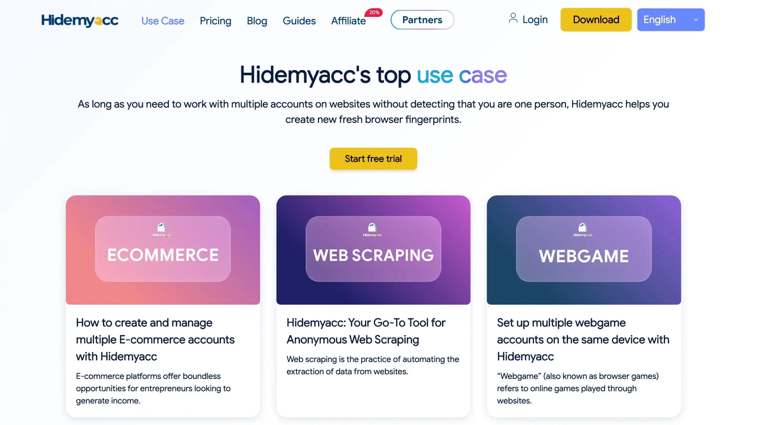 Hidemyacc: Use Cases