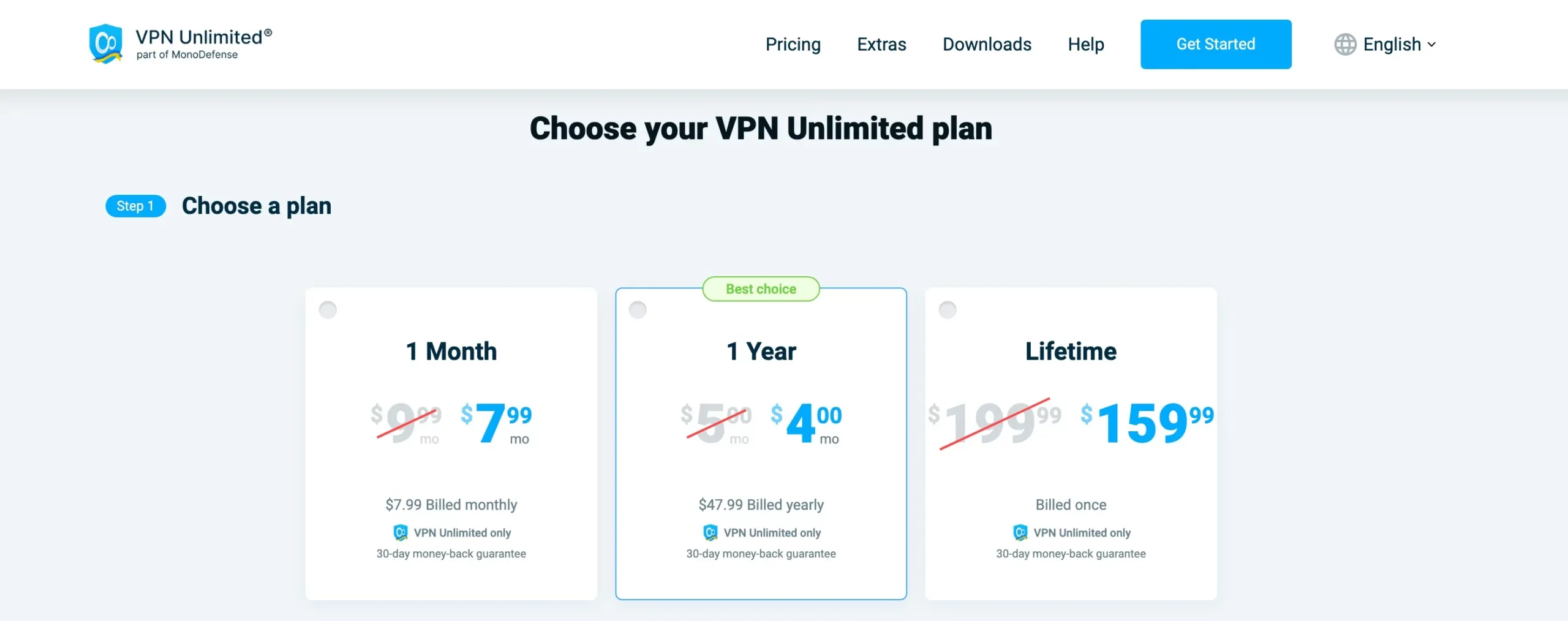 MonoDefense Pricing - STEP 1