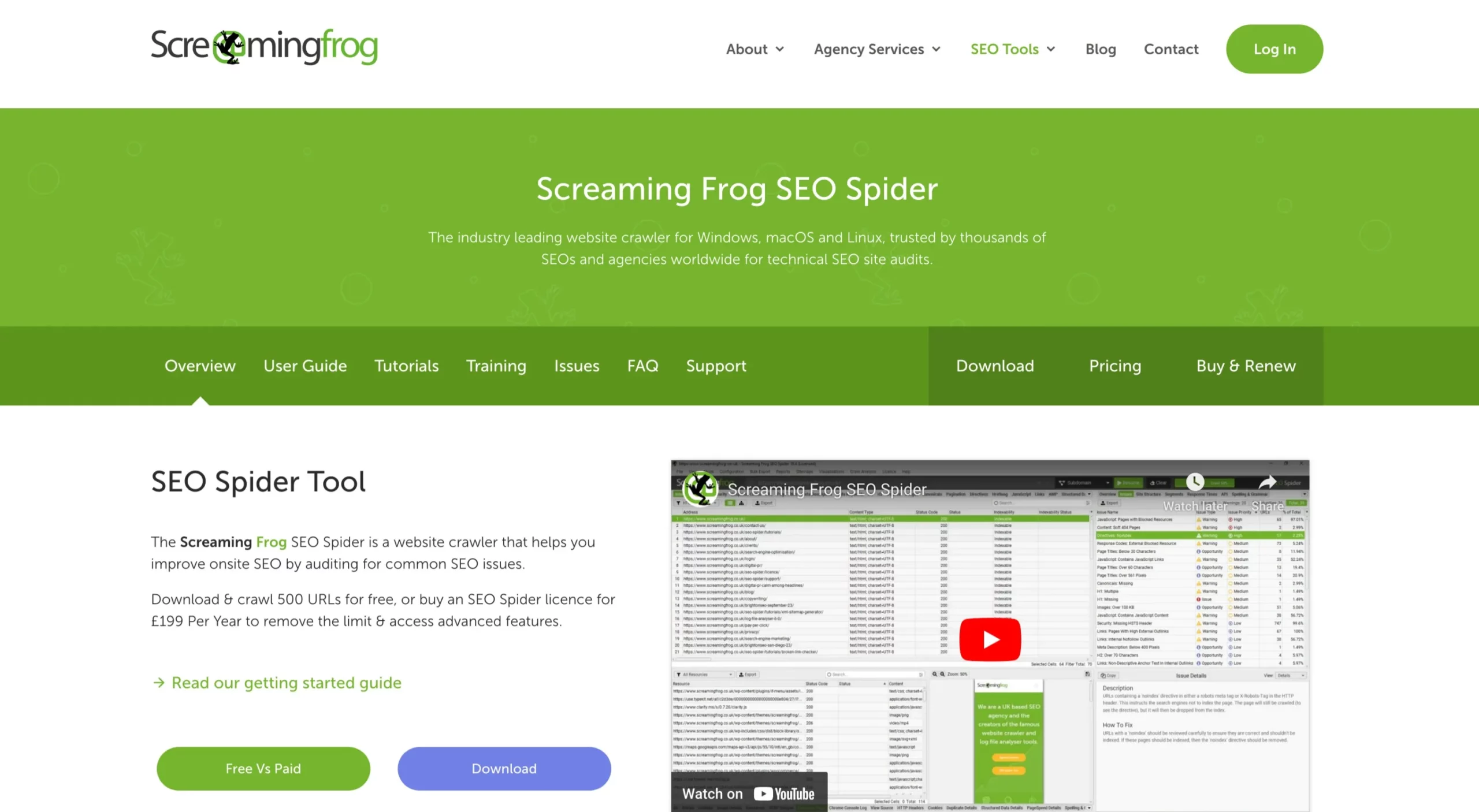 Screaming Frog SEO Spider