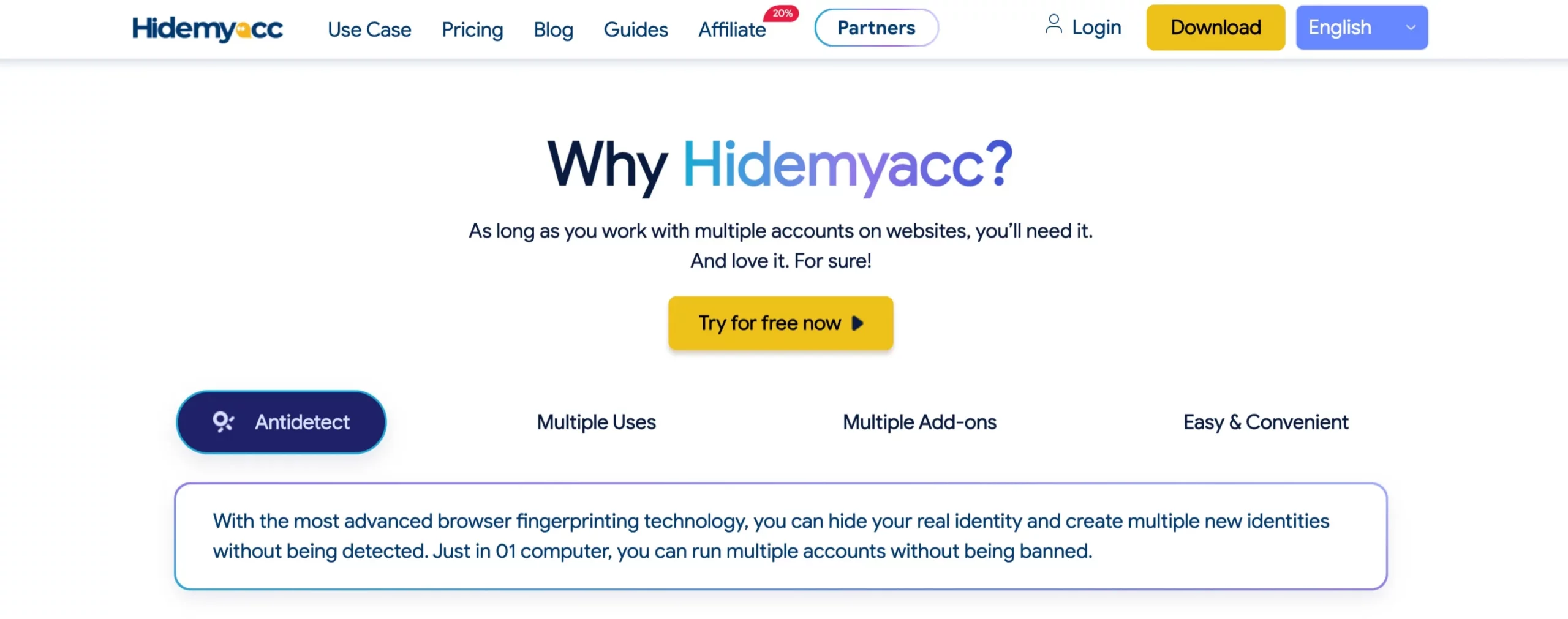 Why Do I Recommend Hidemyacc?