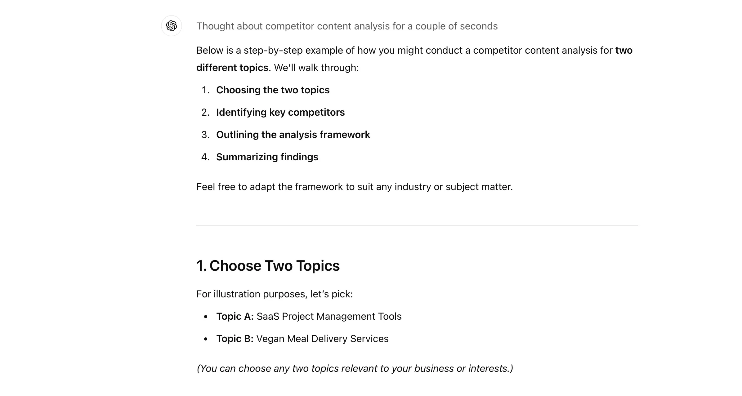 Conducting Competitor Content Analysis