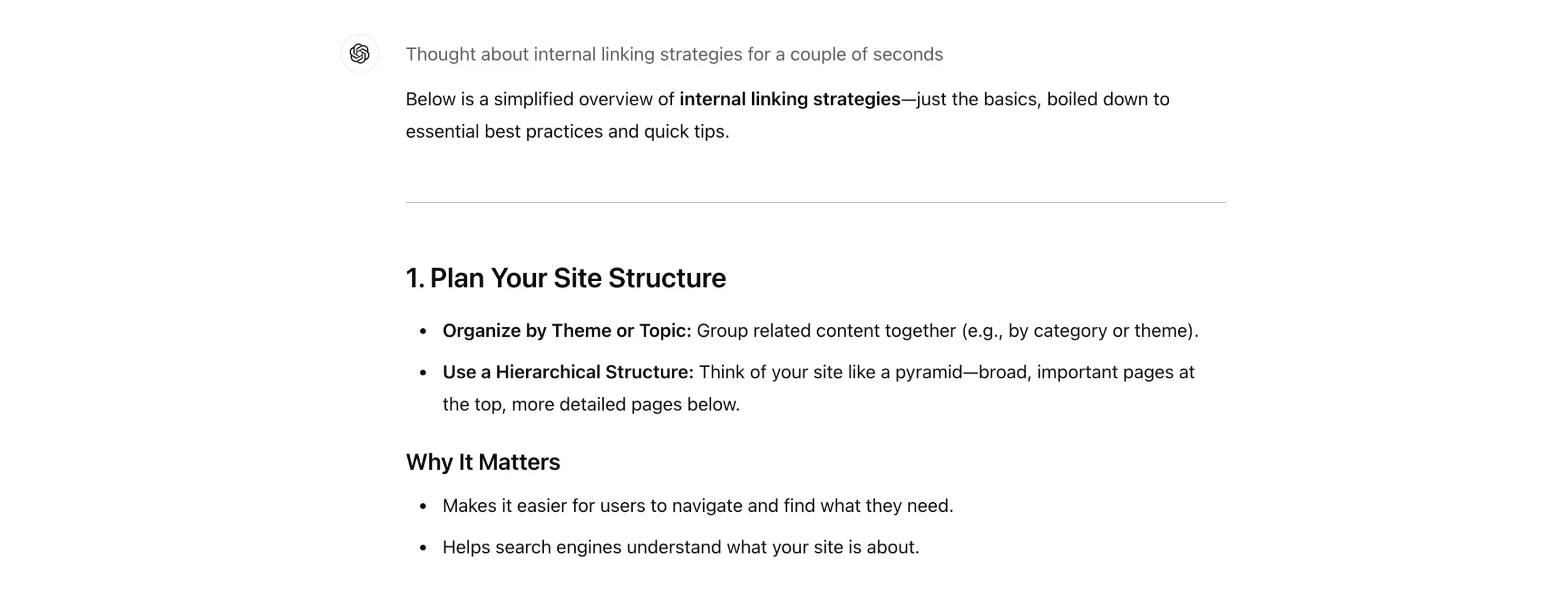 Simplifying Internal Linking Strategies