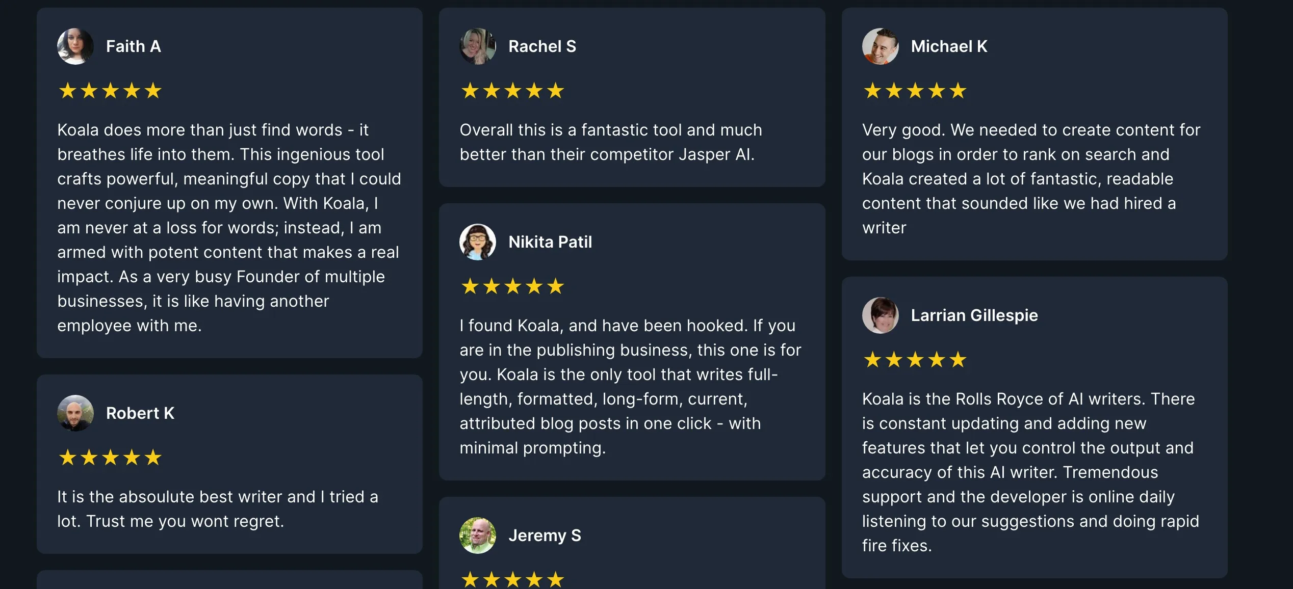 KoalaWriter - User Reviews