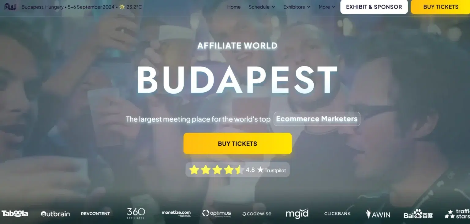 Affiliate World Europe in Budapest
