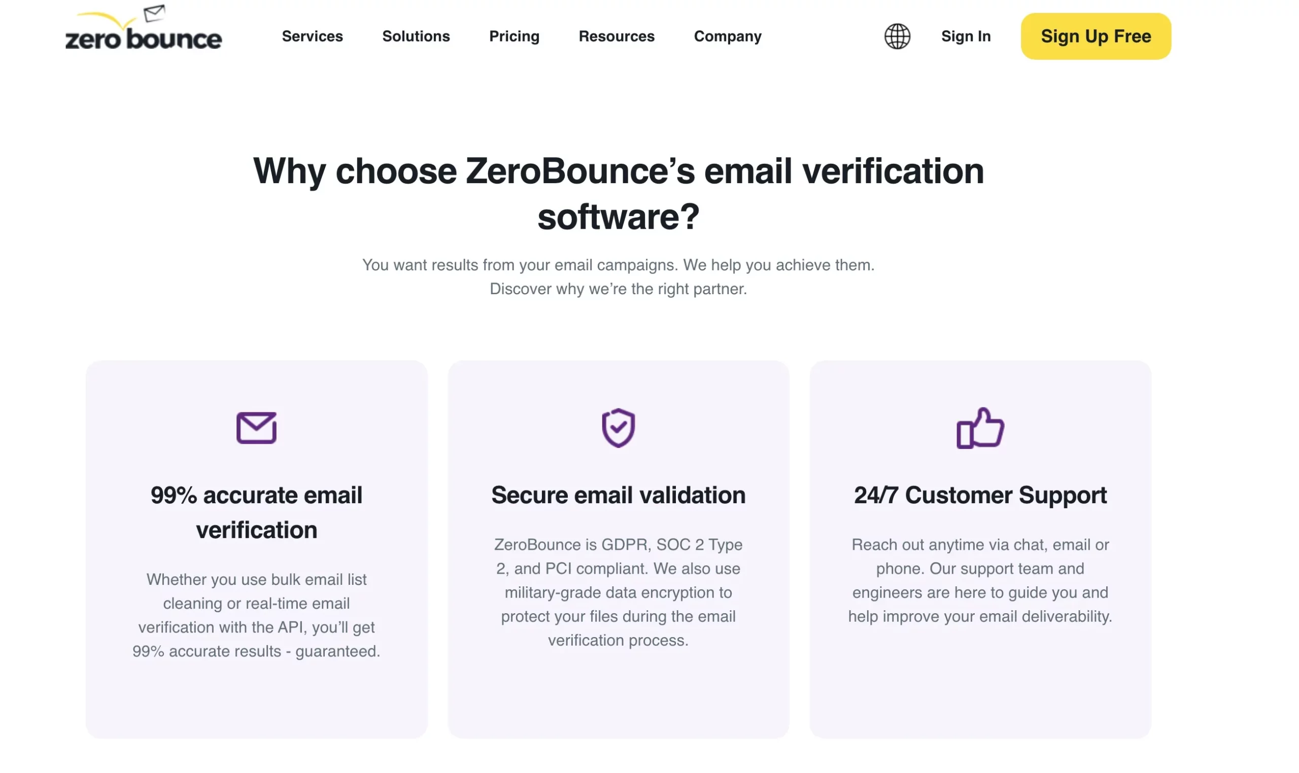 Why choose ZeroBounce’s email verification software?